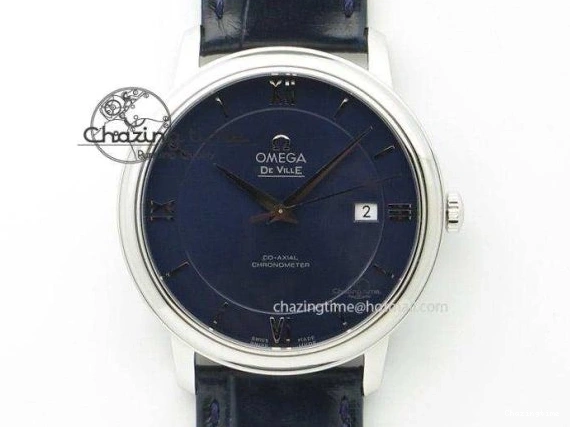 0422 TimelessDesign De Ville MK 1:1 Best Edition RG Black Dial On Black Leather Asian Seagull T1701 (Sec@6) 8236